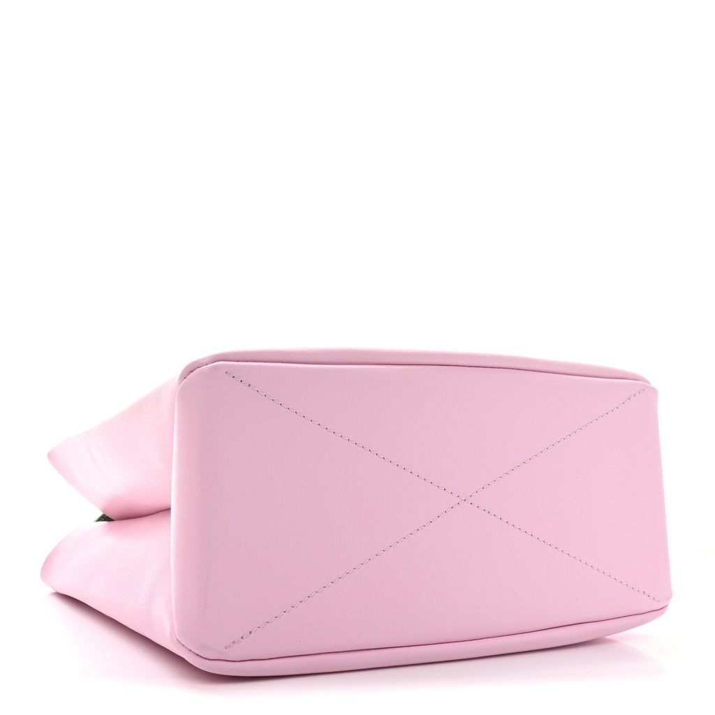 Cowhide Mini Shopper Tote Pink