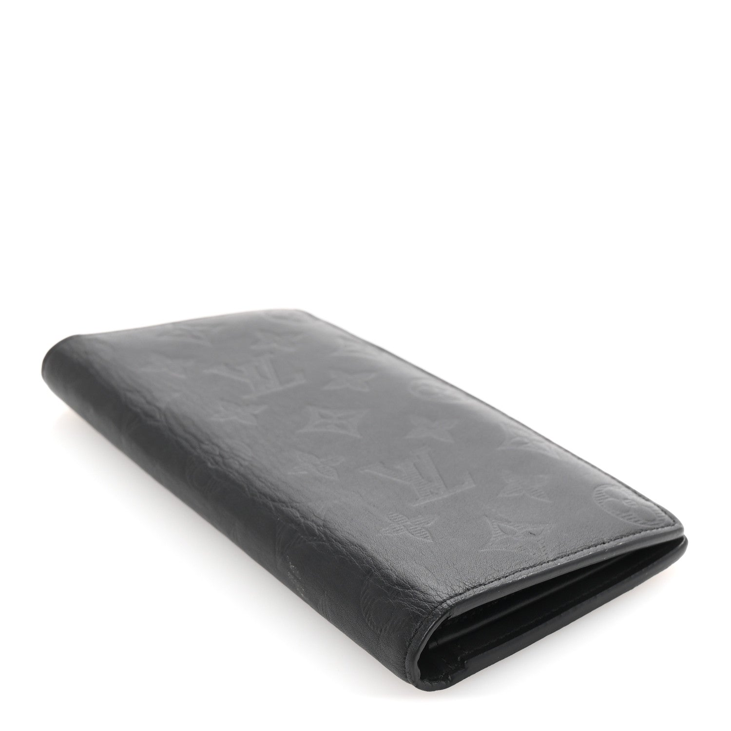 Calfskin Monogram Shadow Brazza Wallet Black