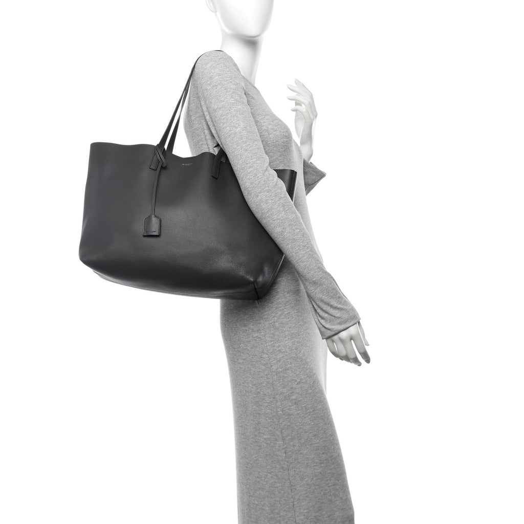 Calfskin Large Shopping Tote Fog