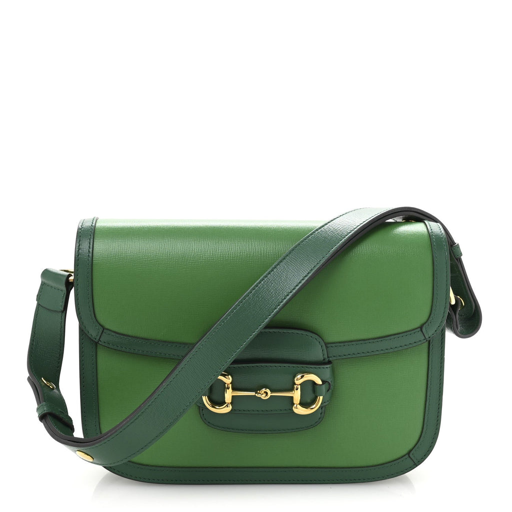 Azalea Calfskin Horsebit 1955 Shoulder Bag New Shamarock Emerald