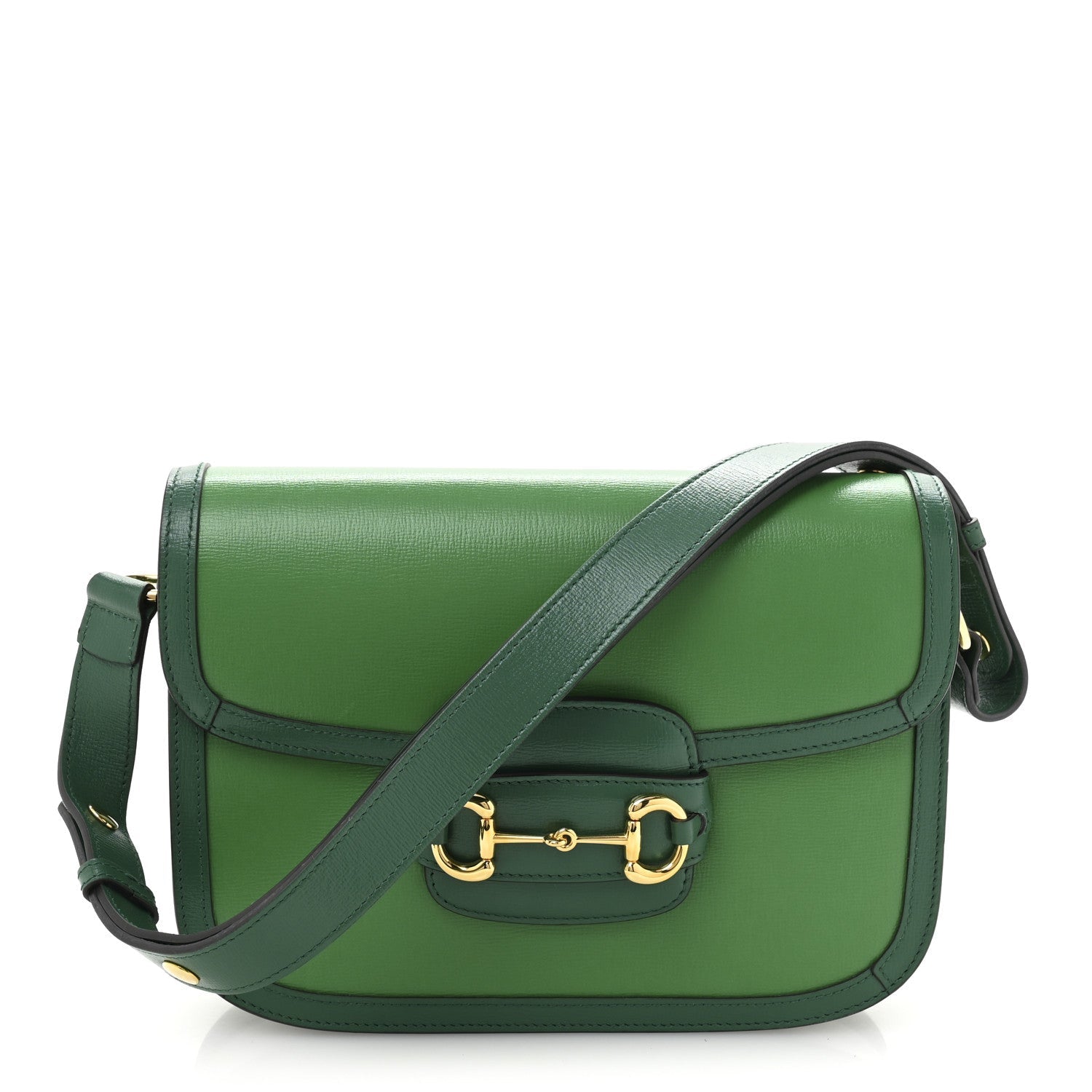 Azalea Calfskin Horsebit 1955 Shoulder Bag New Shamarock Emerald