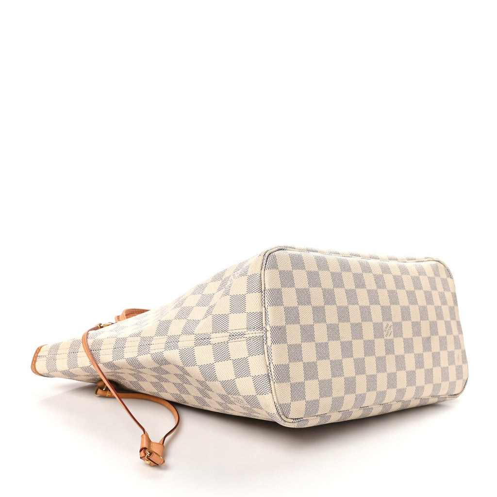 Damier Azur Neo Neverfull MM Rose Ballerine