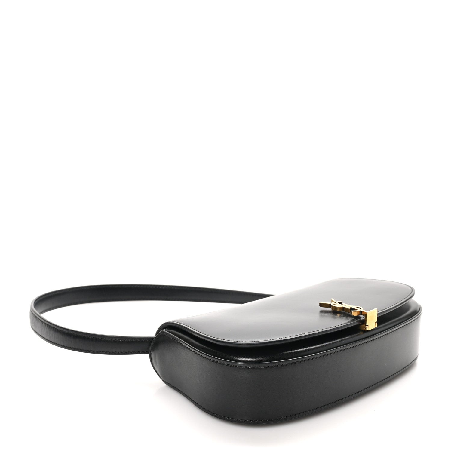 Box Calfskin Mini Voltaire Shoulder Bag Black