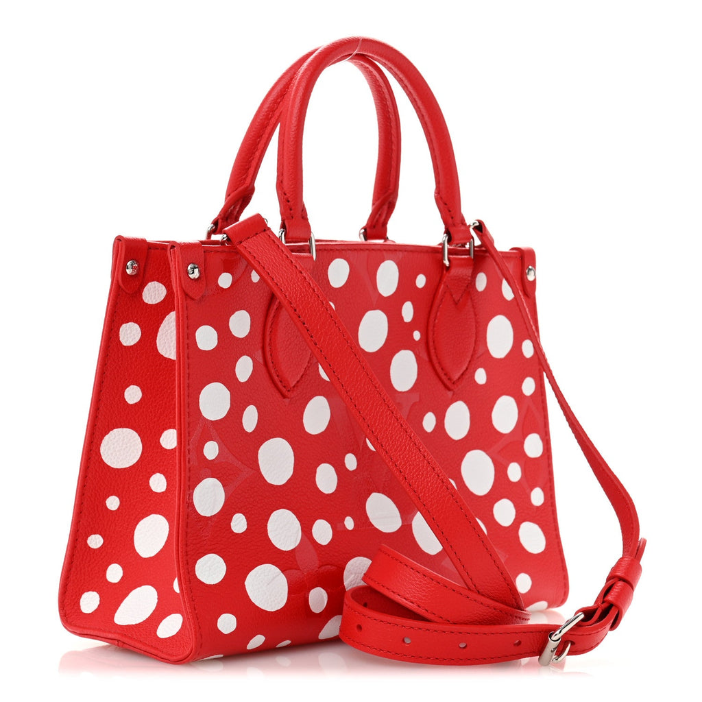 LV X YK Empreinte Infinity Dots Onthego PM Rogue White