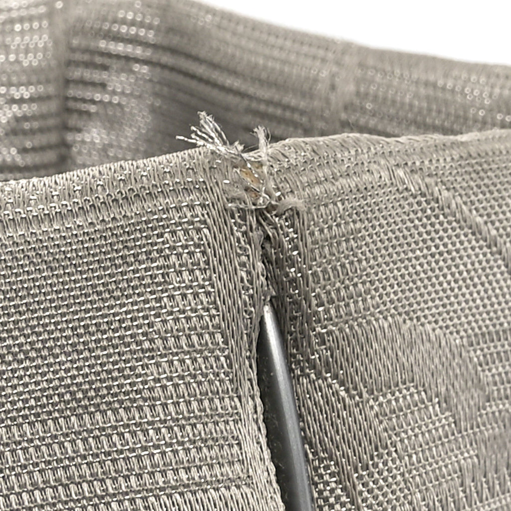 Metallic Nylon Travel Tote Silver