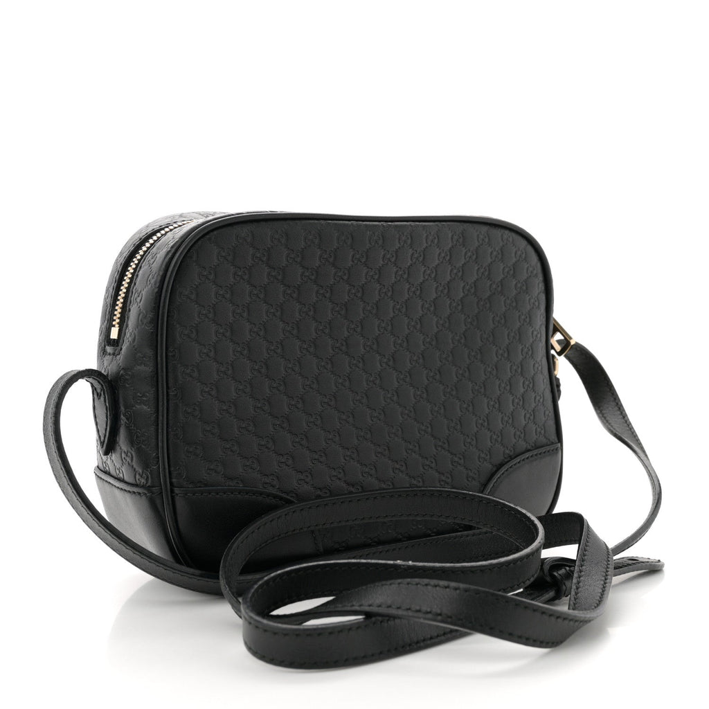 Microguccissima Mini Bree Messenger Bag Black