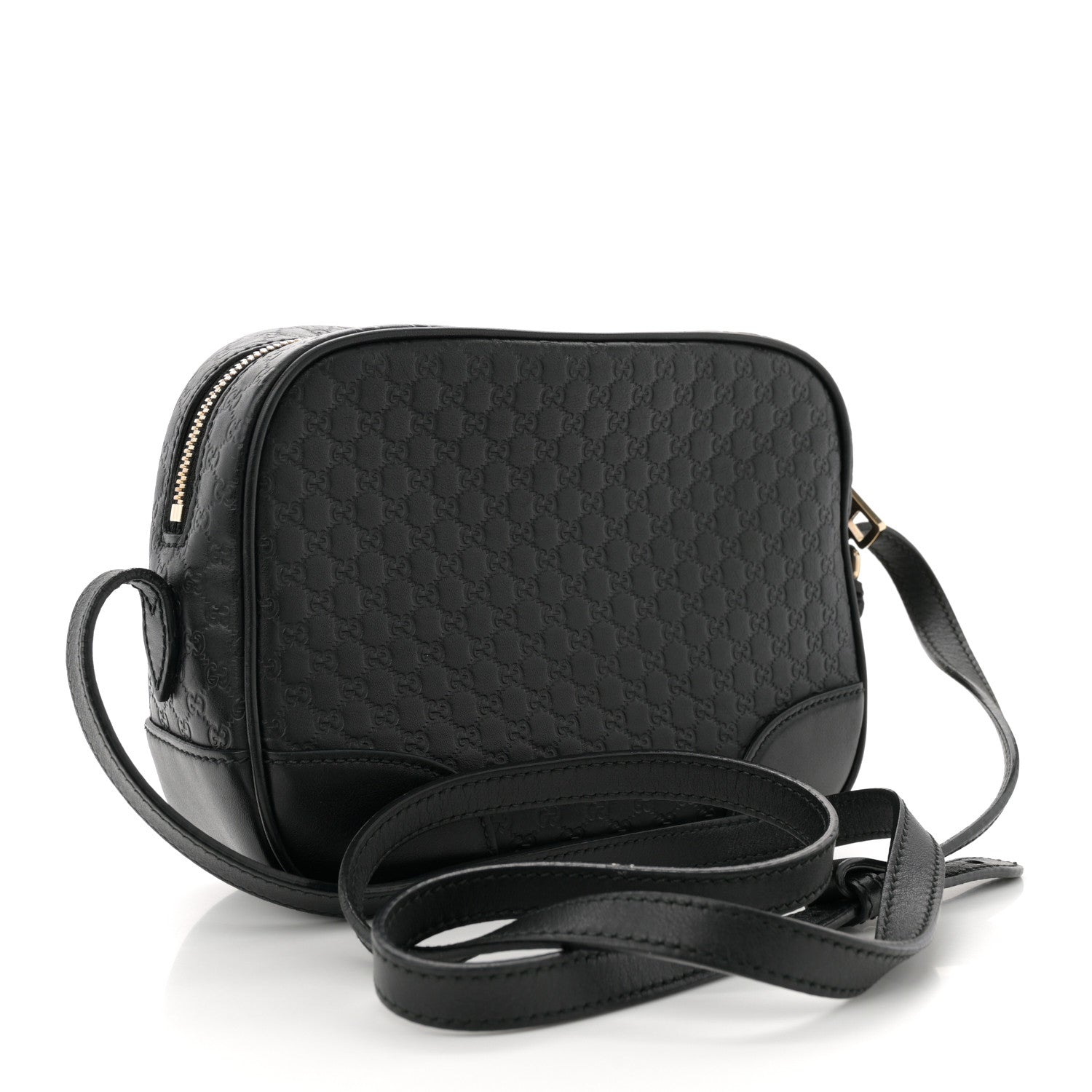Microguccissima Mini Bree Messenger Bag Black