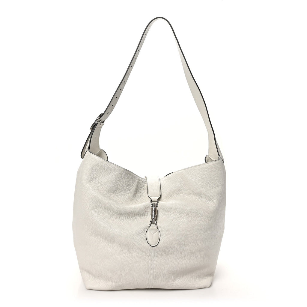 Amour Grane Calfskin Medium Jackie 1961 Crossbody Bag Great White
