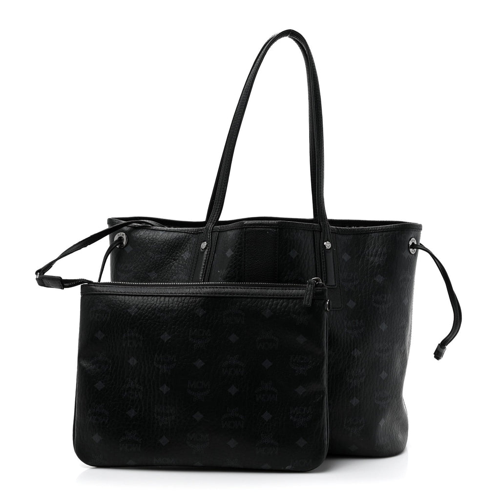 Visetos Medium Liz Reversible Shopper Tote Black