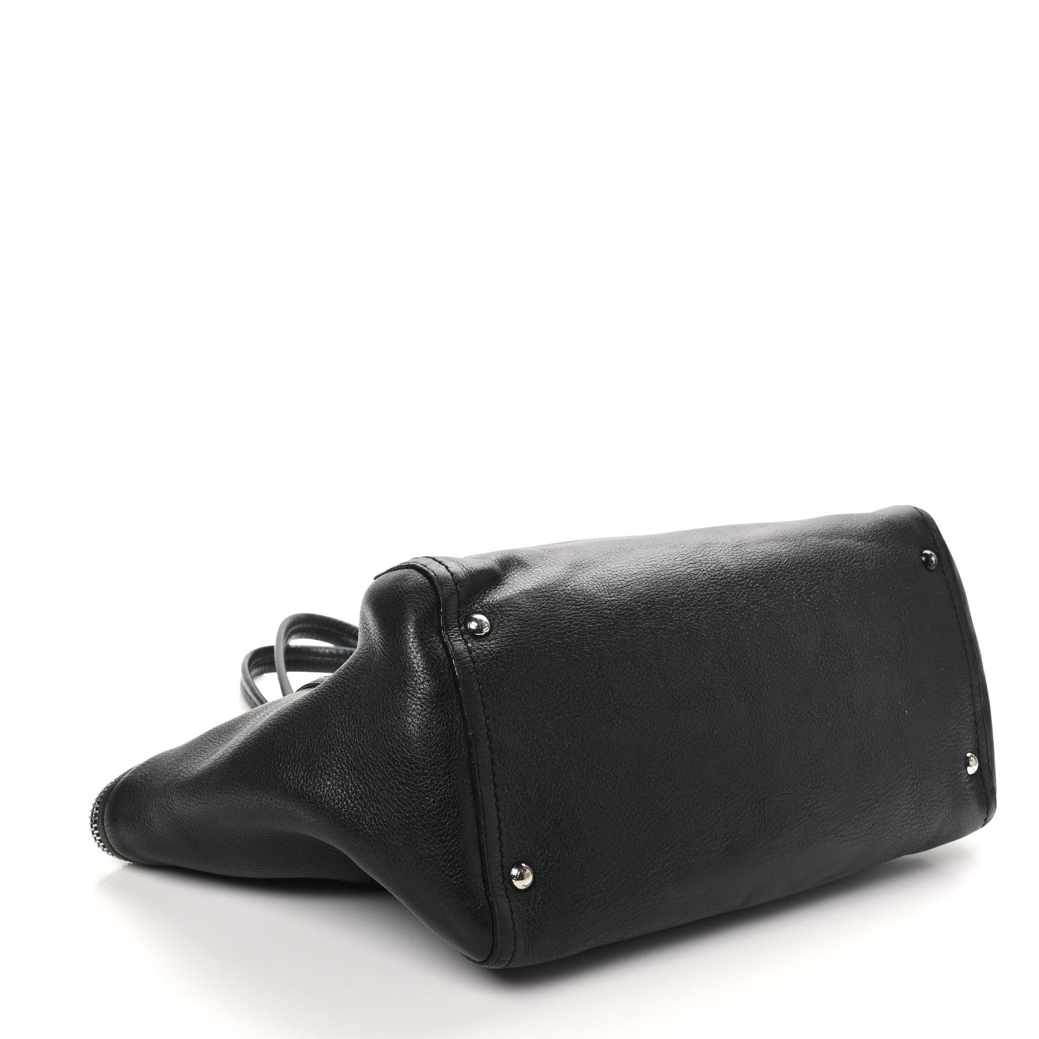Calfskin Medium Verve Double Zip Tote Black