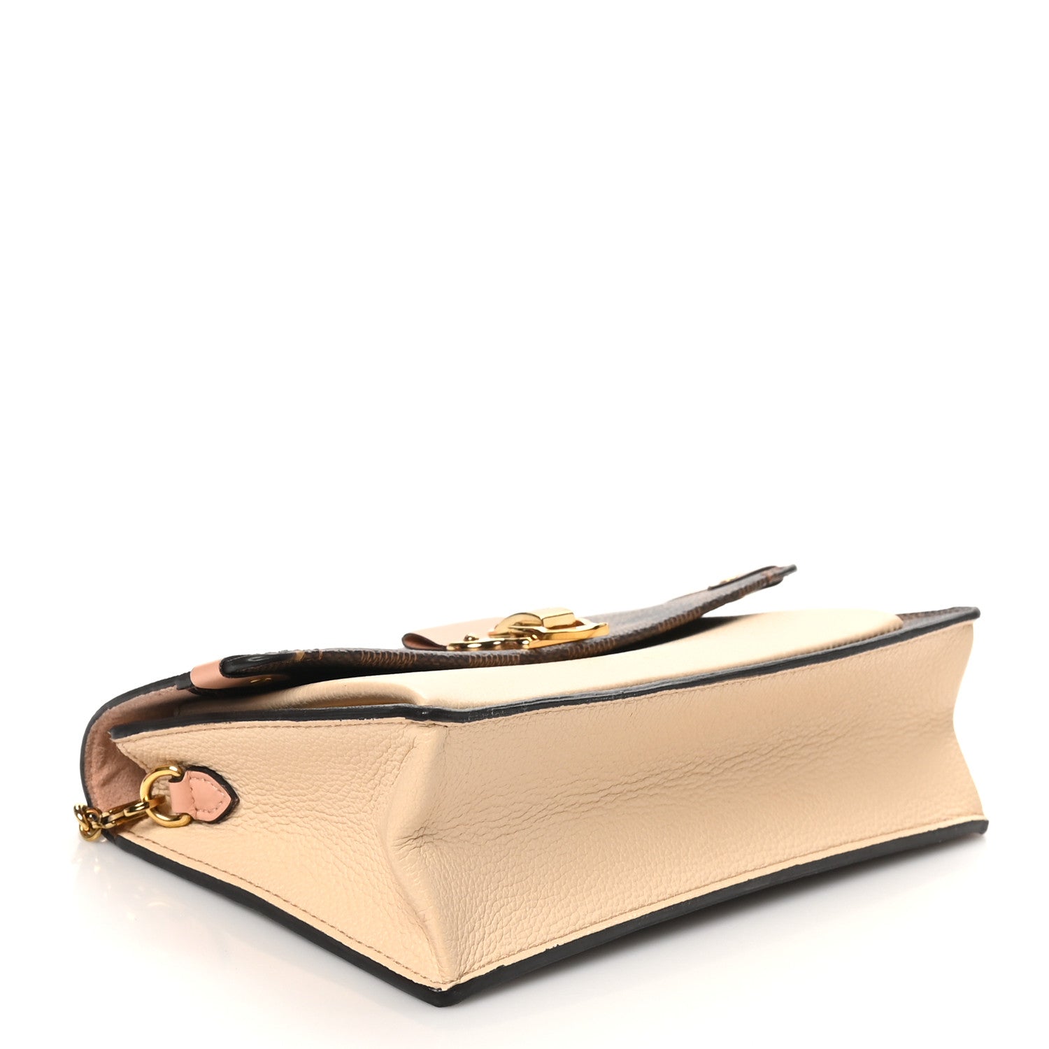 Damier Ebene Vavin Chain Wallet Creme
