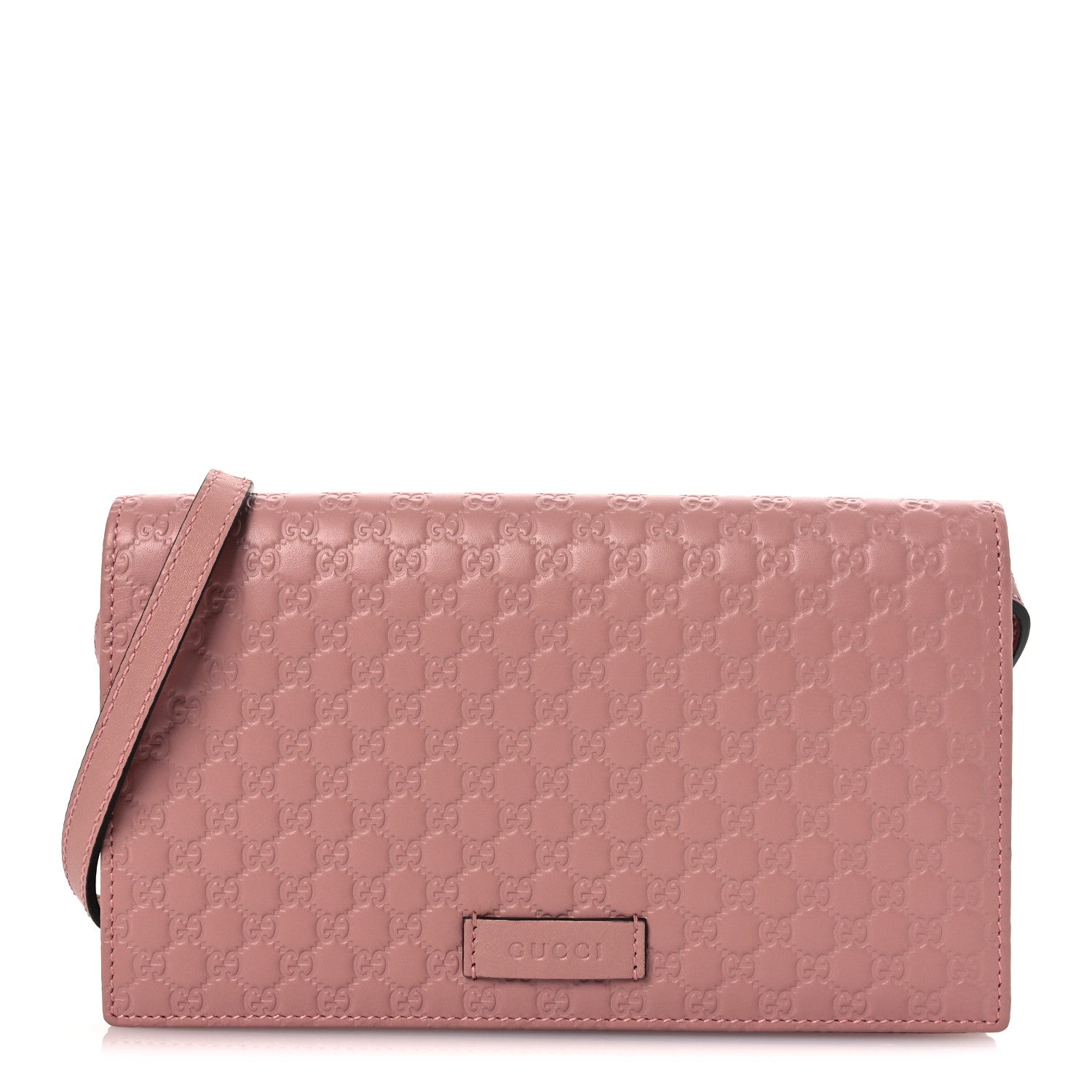 Microguccissima Crossbody Wallet Soft Pink