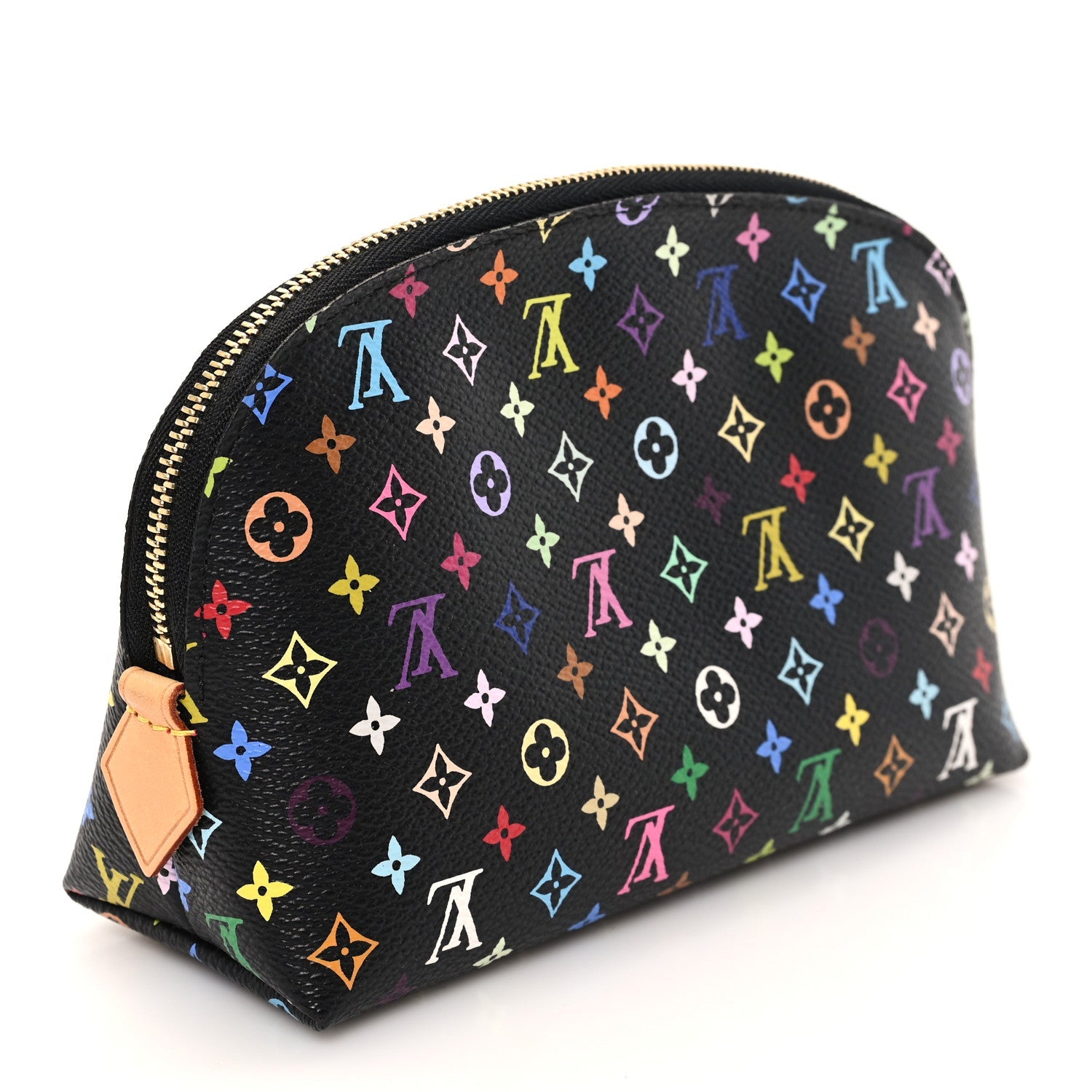 Monogram Multicolor Cosmetic Pouch Black Grenade