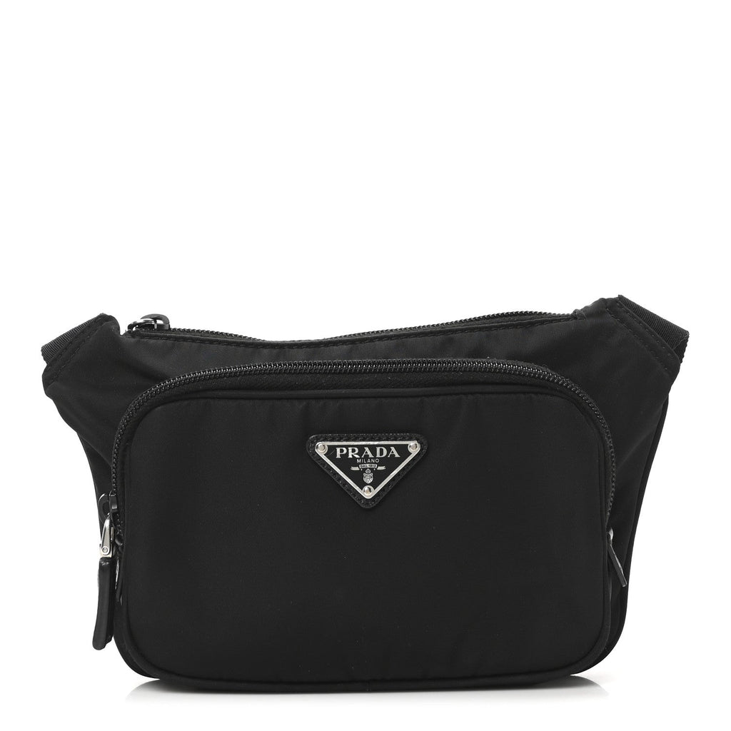 Re-Nylon Saffiano Belt Bag Black