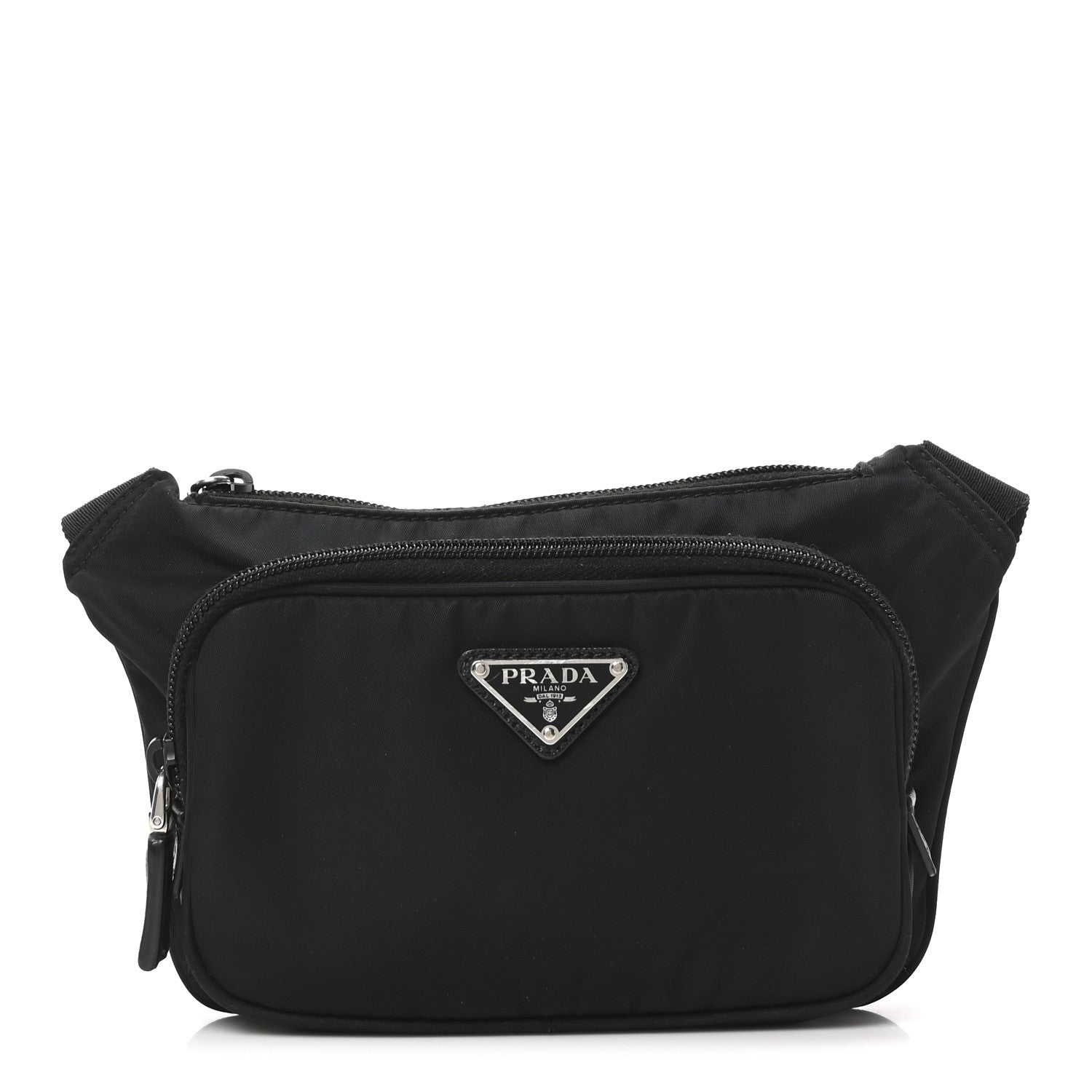 Re-Nylon Saffiano Belt Bag Black