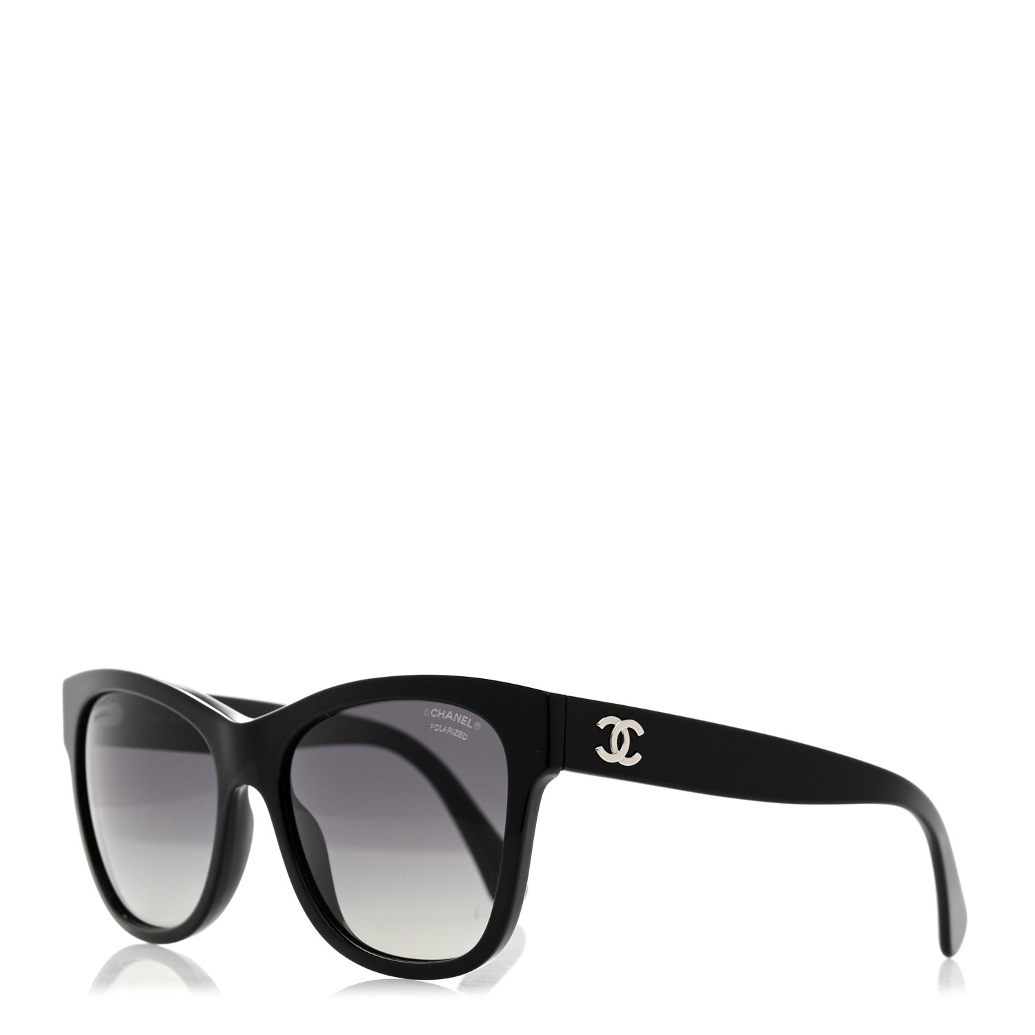 Acetate Polarized Square CC Sunglasses 5380 Black