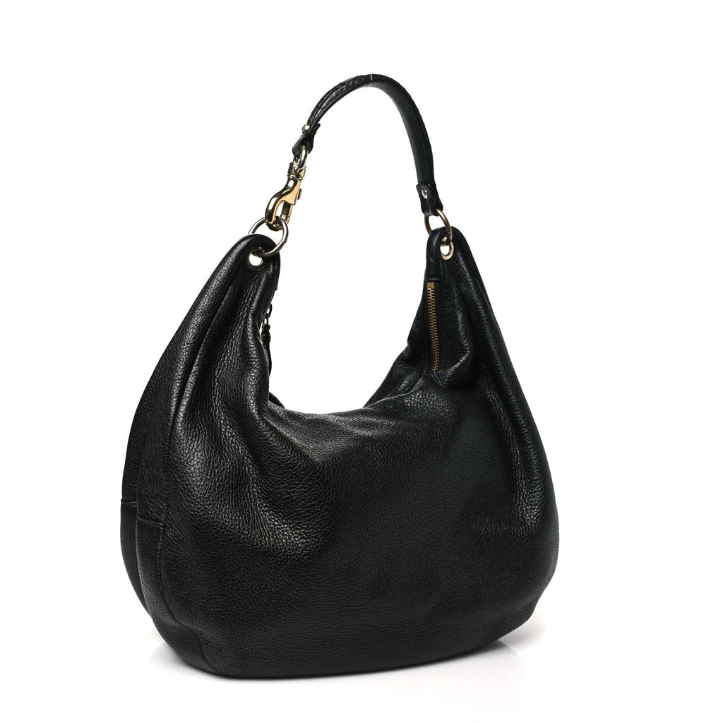 Deerskin Snakeskin Solar Hobo Black