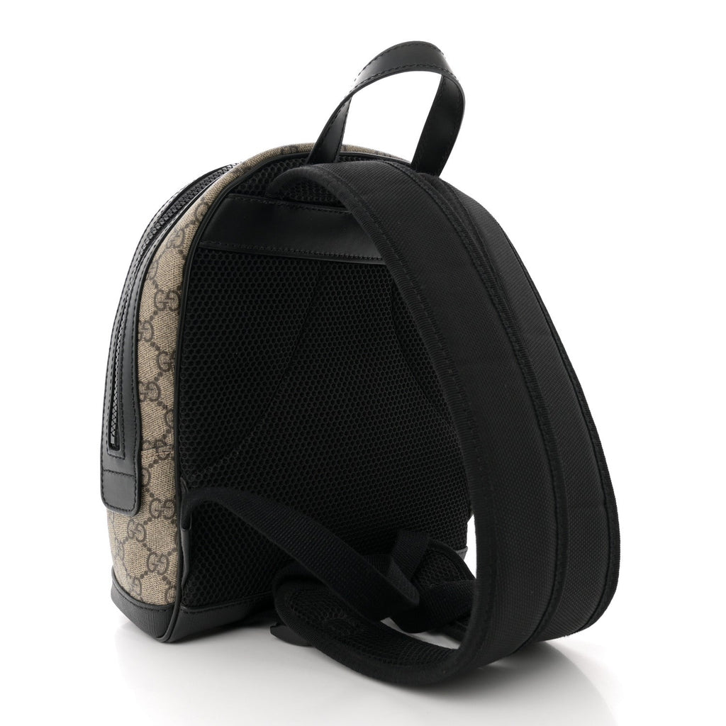 GG Supreme Monogram Small Eden Day Backpack Black