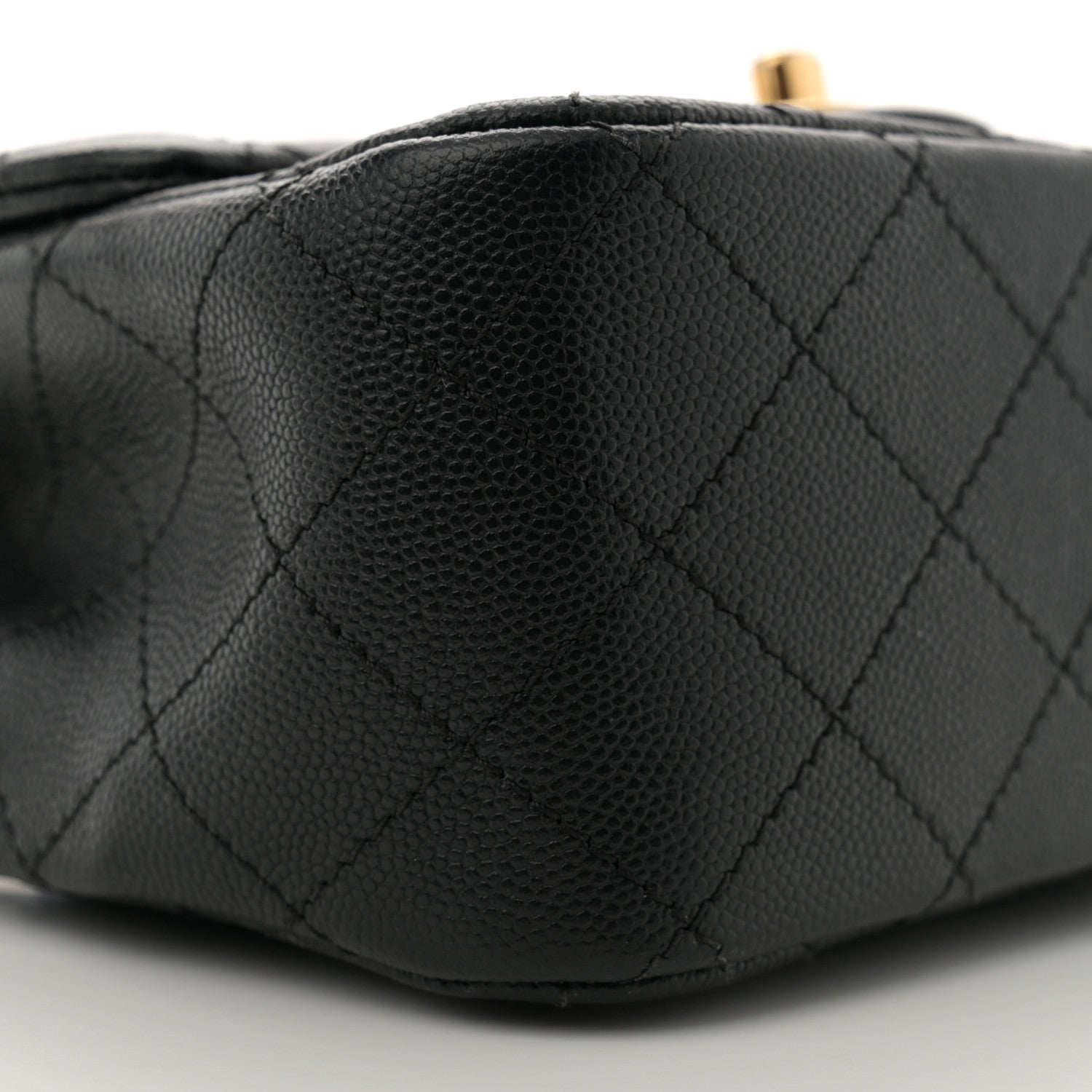 Caviar Quilted Mini Square Flap Black