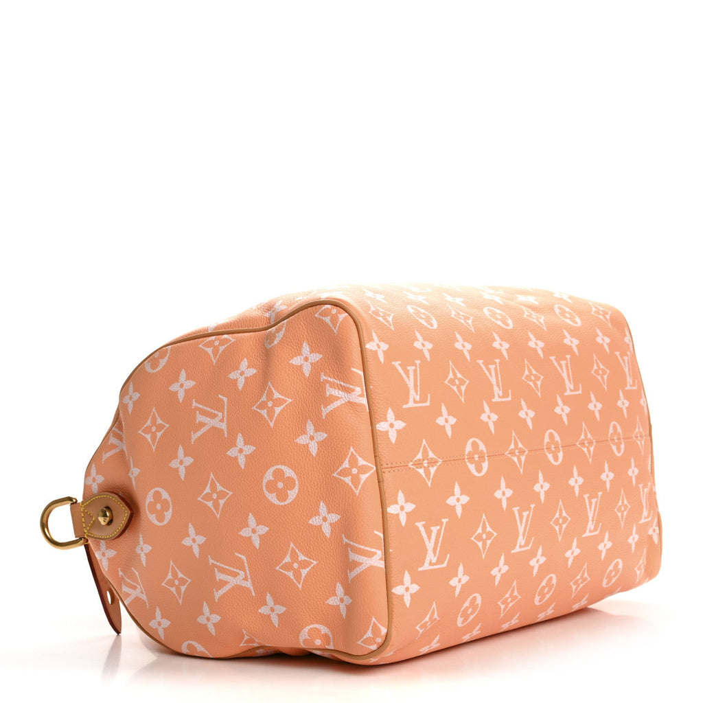 Calfskin Monogram Speedy P9 Bandouliere 40 Summer Peach