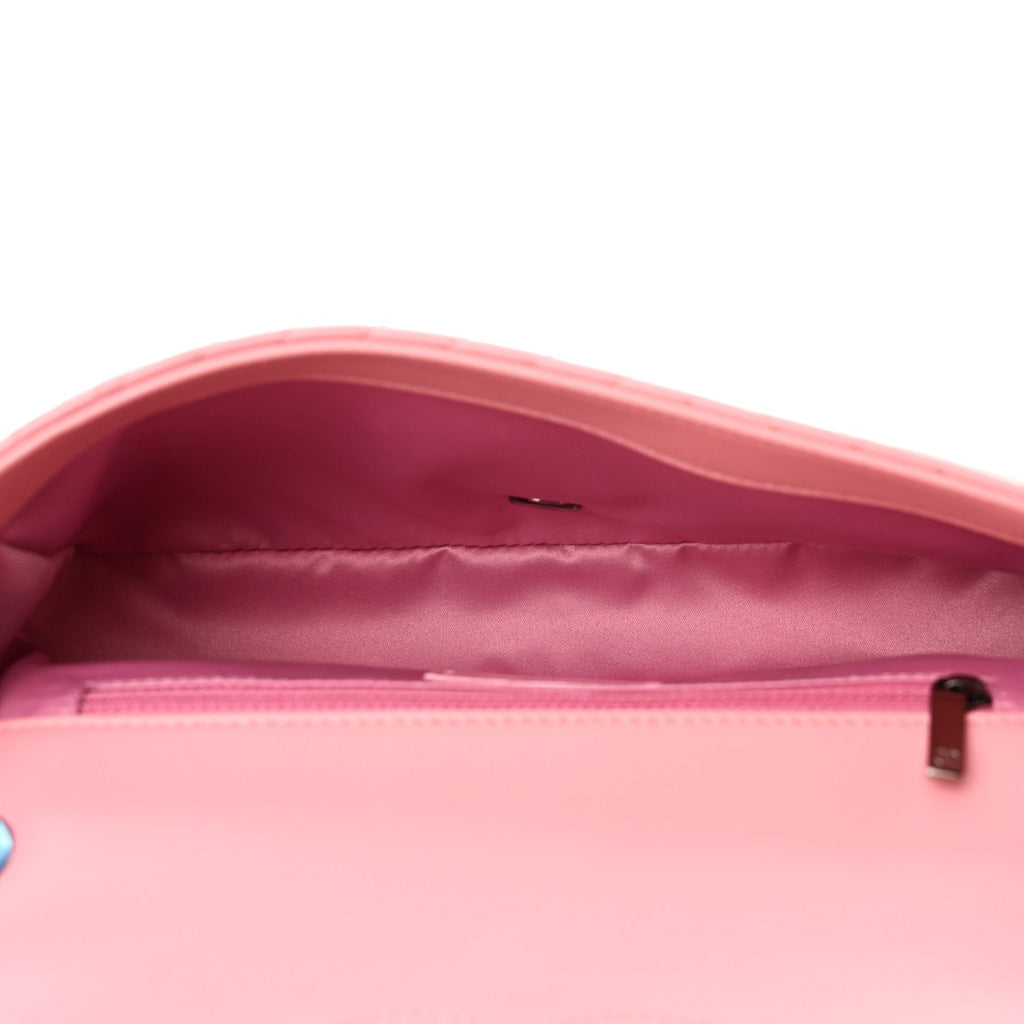 Lambskin Quilted Medium CC Crossing Flap Pink