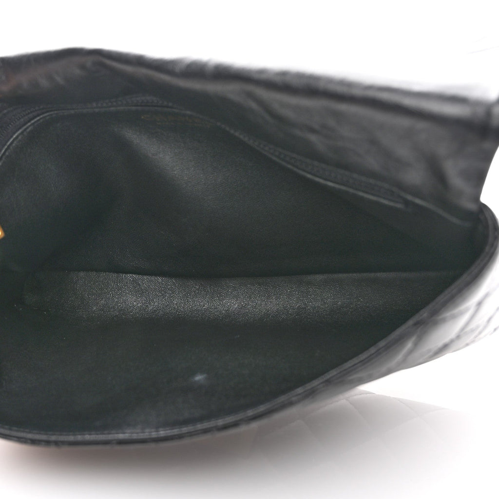 Aged Calfskin Quilted Reissue 2.55 Clutch Black