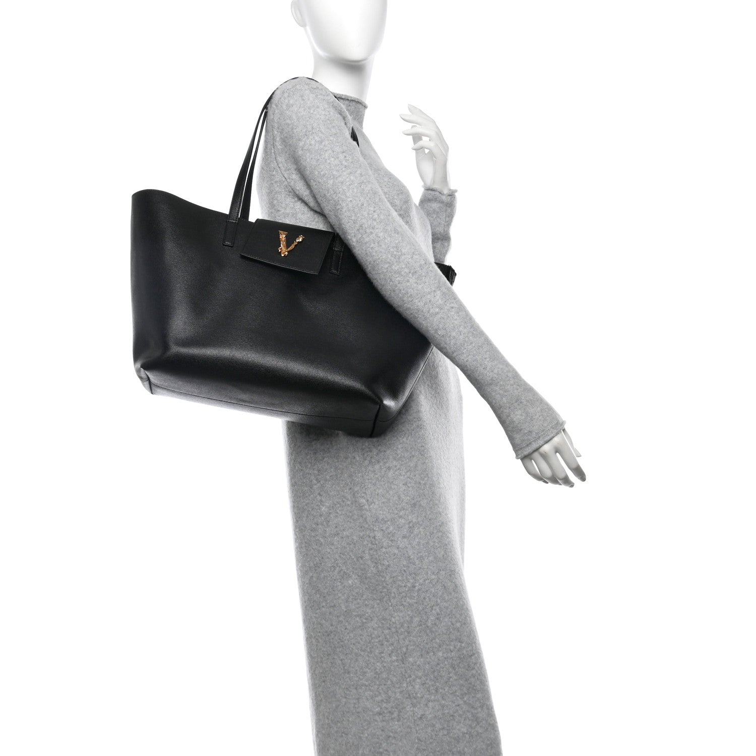 Saffiano Virtus Tote Black