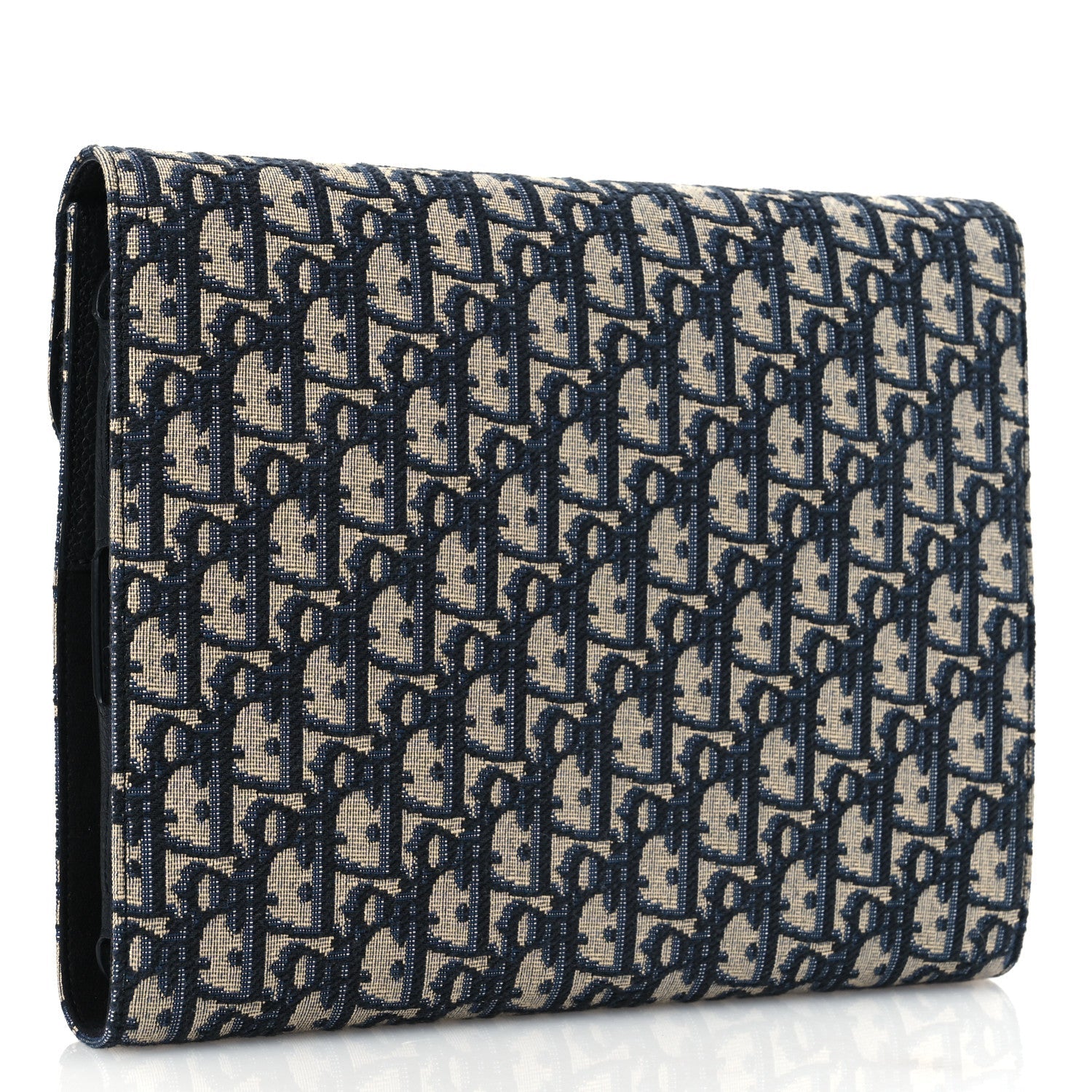 Oblique Jacquard Saddle Diary 45 Pouch Blue