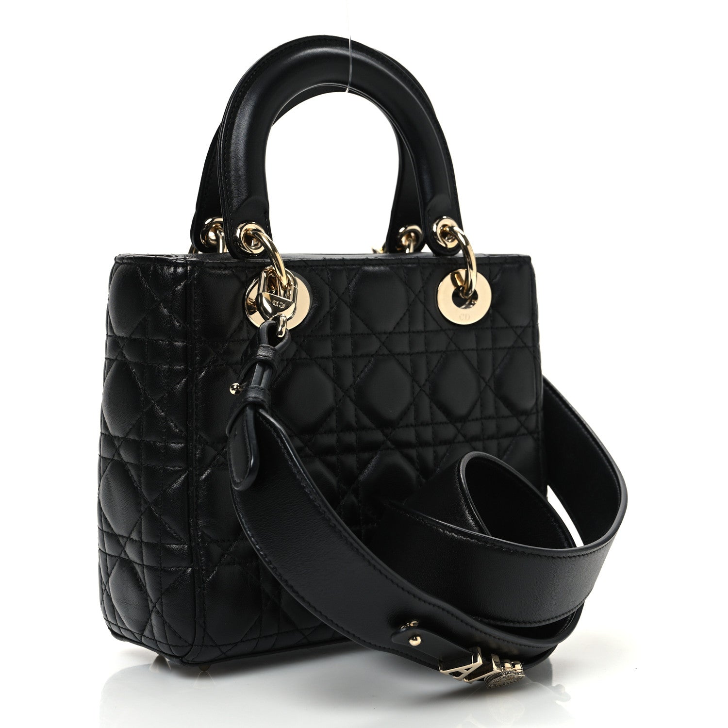 Lambskin Cannage Small My ABCDior Lady Dior Black