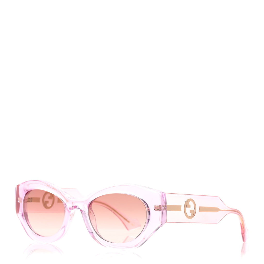 Acetate Injection Oval Sunglasses GG1553S Pink