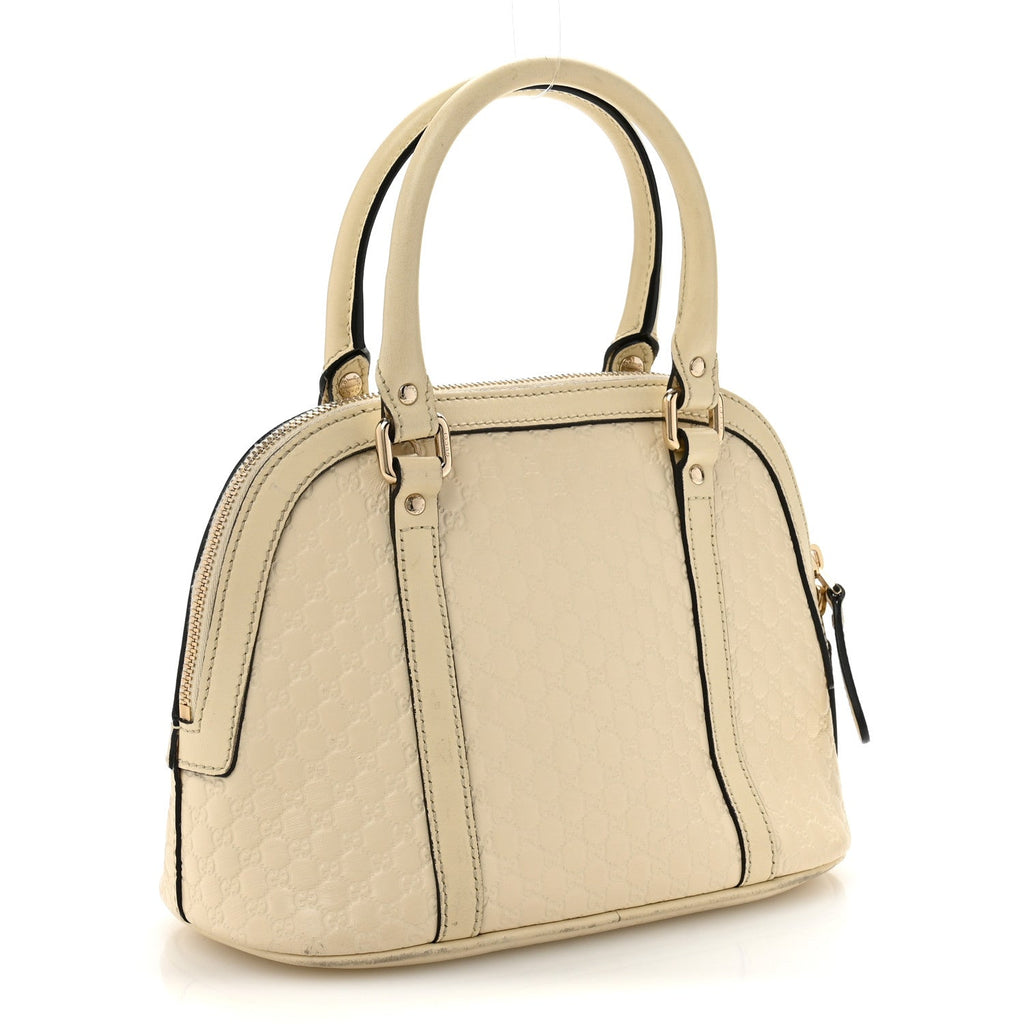 Soft Microguccissima Mini Dome Bag Ivoire