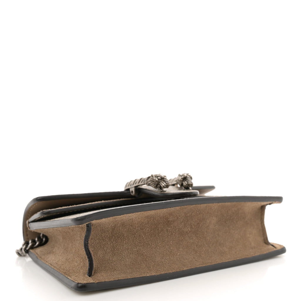 GG Supreme Monogram Super Mini Dionysus Shoulder Bag Taupe