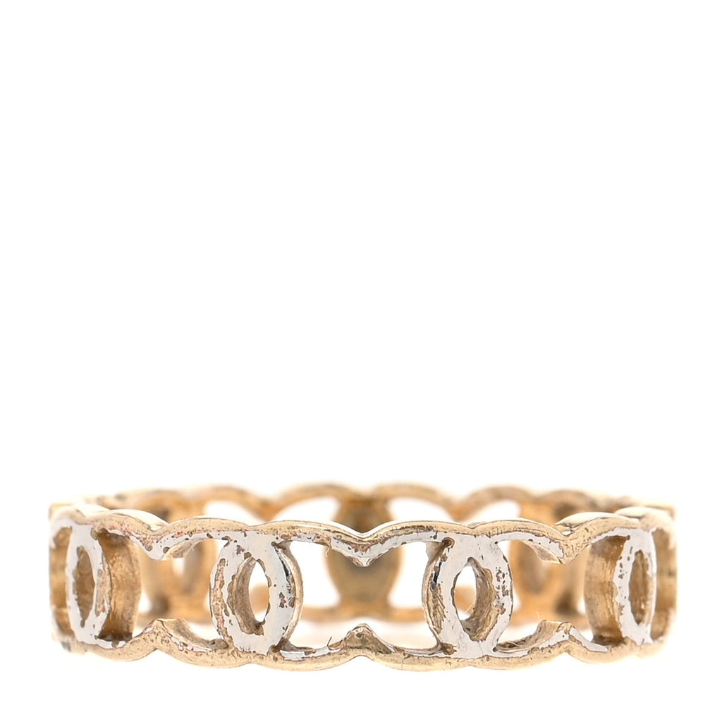 Metal CC Ring 53 6.5 Gold
