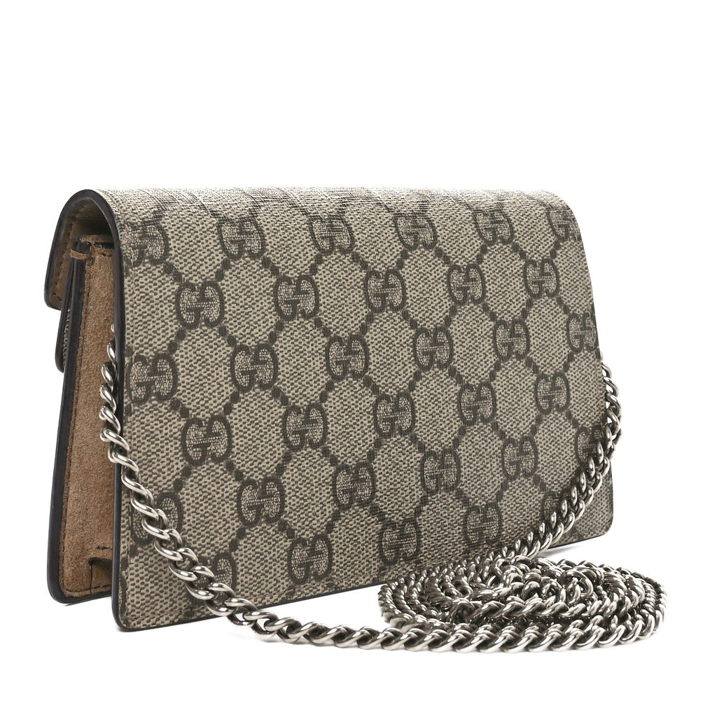 GG Supreme Monogram Super Mini Dionysus Shoulder Bag Taupe