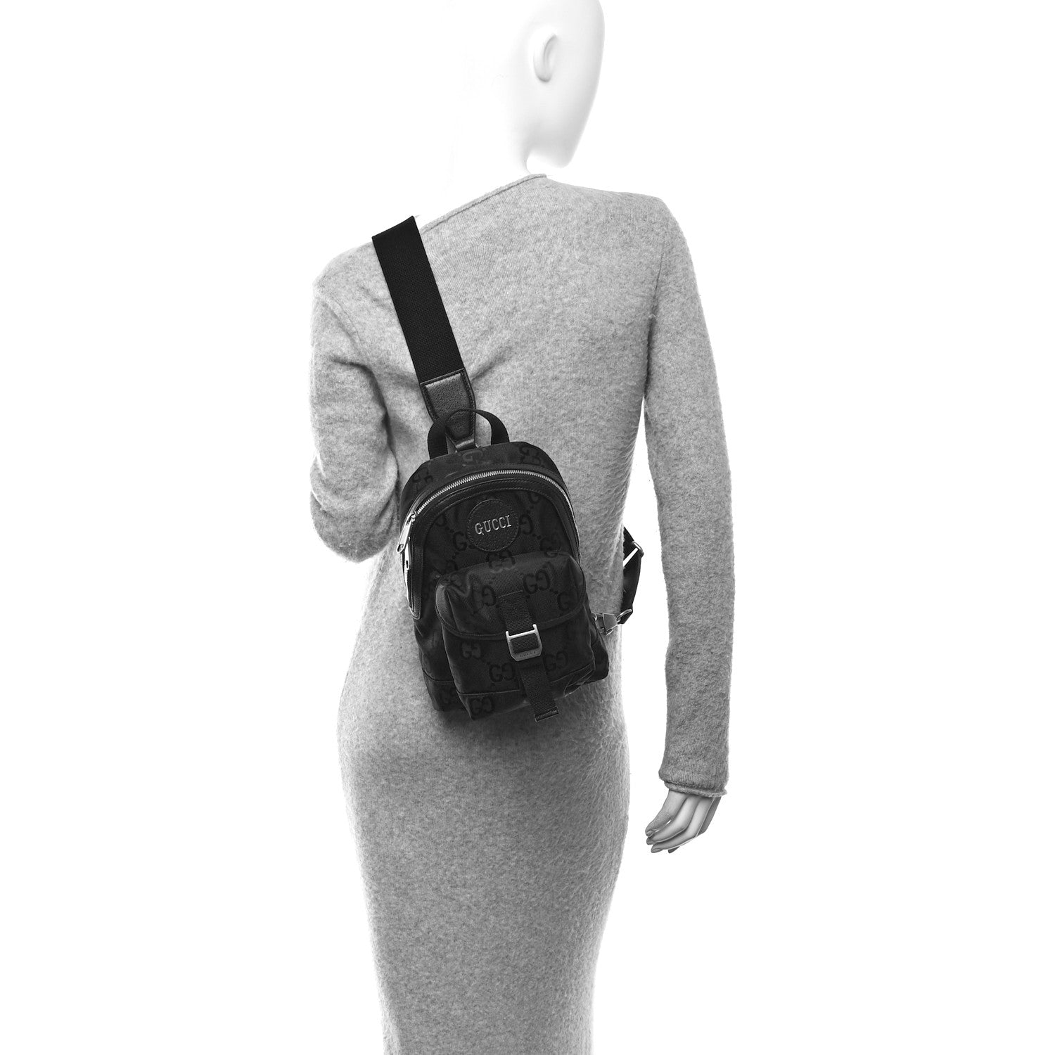 Econyl Nylon Monogram Off The Grid Sling Backpack Black