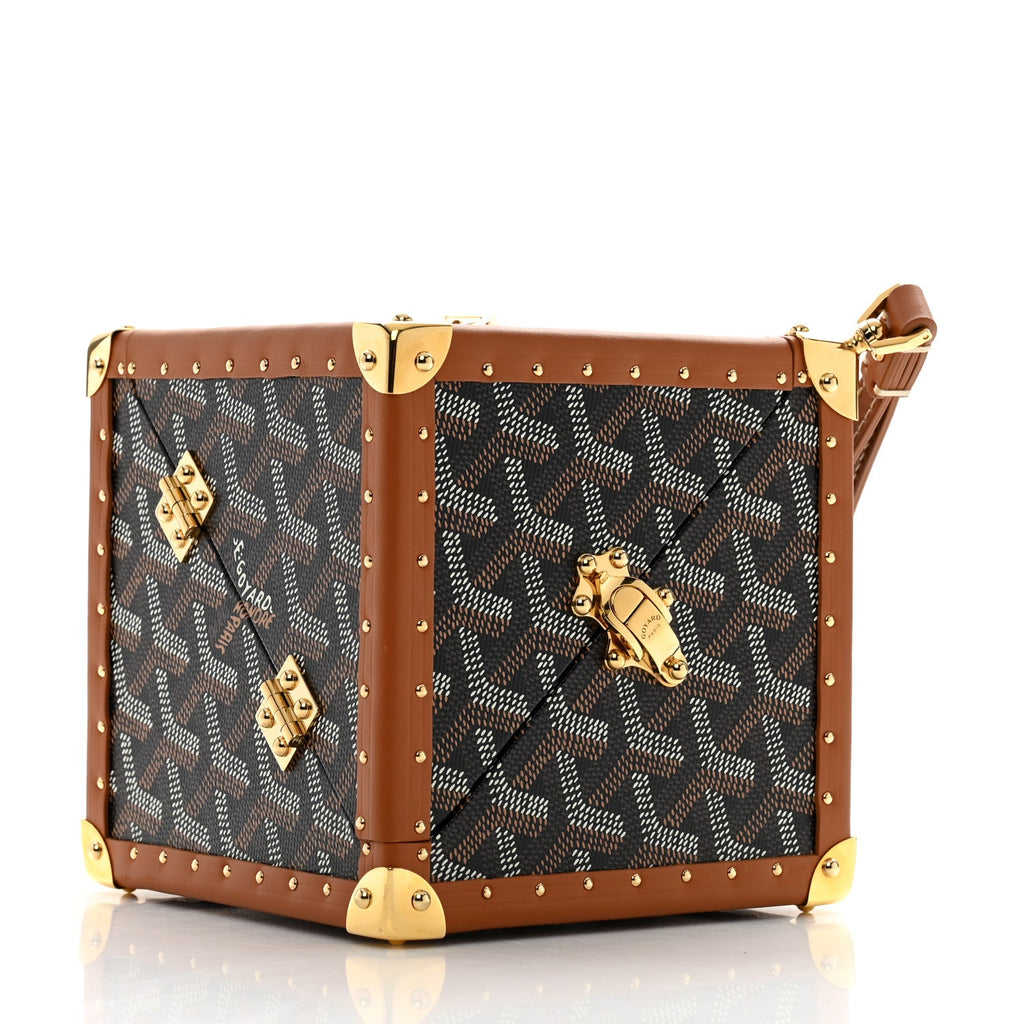 Goyardine De Trunk Bag Black Gold