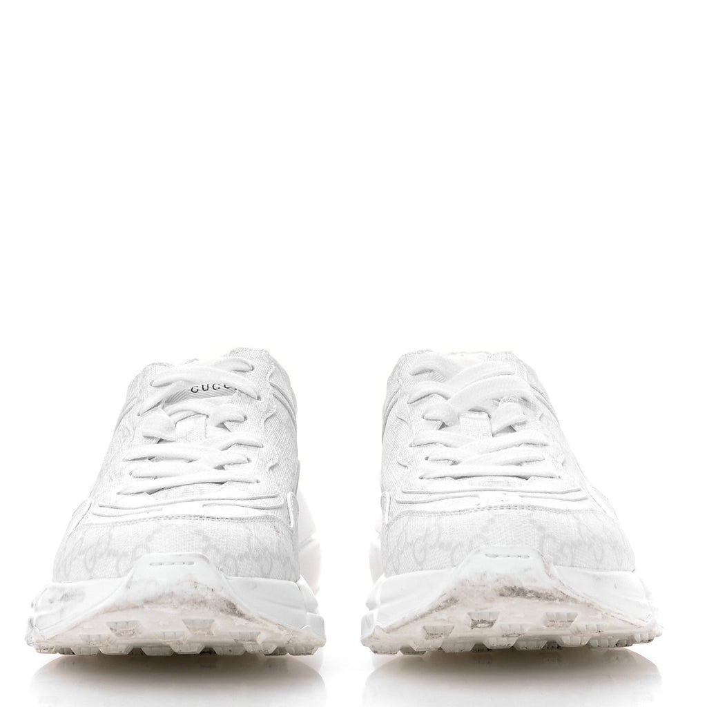 GG Supreme Monogram Womens Rhyton Sneakers 38 White