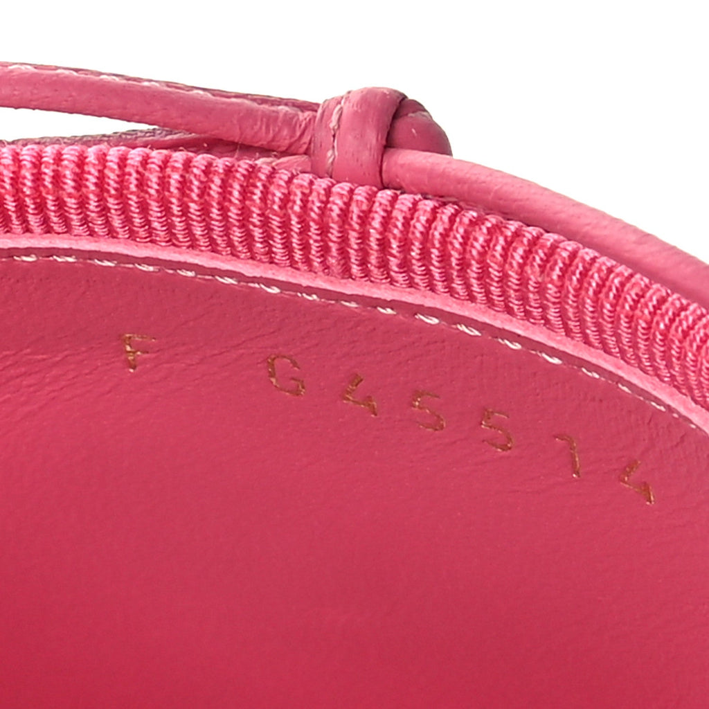 Fabric Embroidered CC Bow Mules 36 Dark Pink