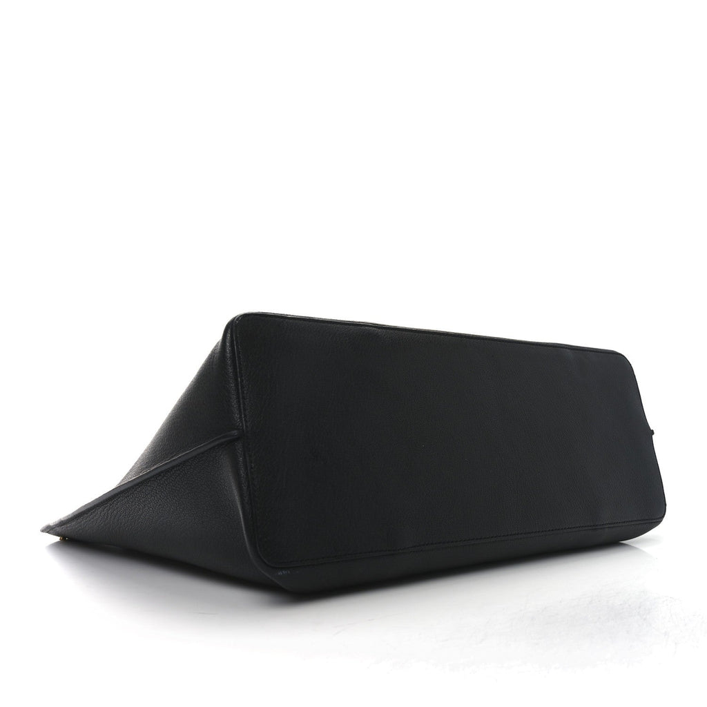 Calfskin Large Vlogo Fillme Tote Black
