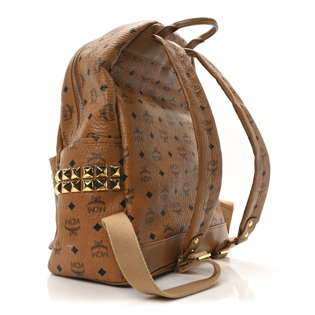 Visetos Medium Side Studs Stark Backpack Cognac