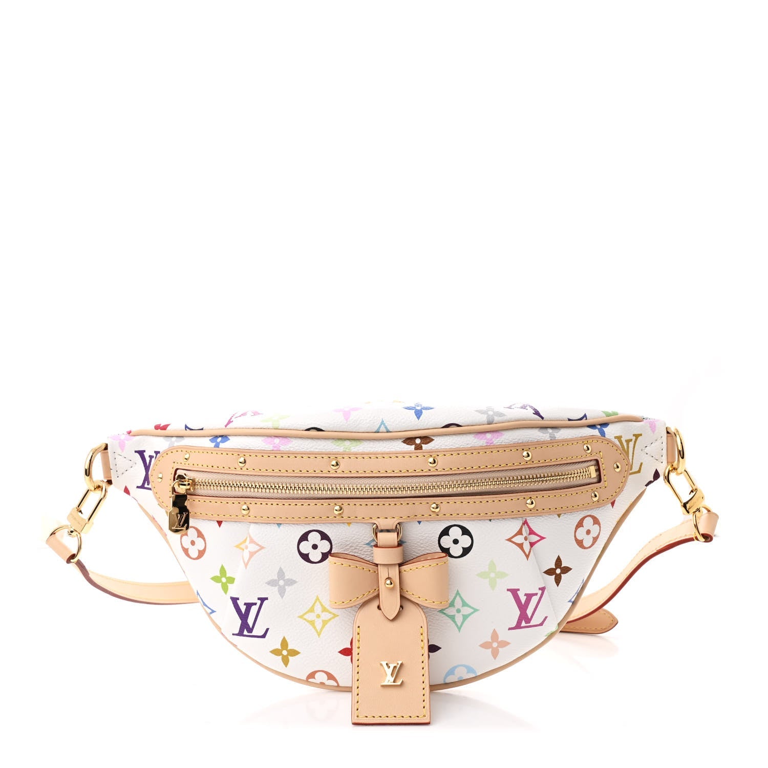 LV X TM Monogram Multicolor High Rise Bumbag White