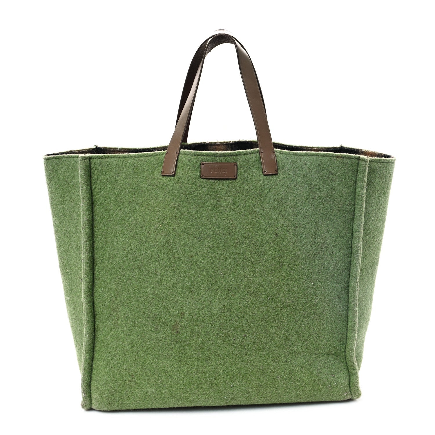 Felt Shopping Tote Green