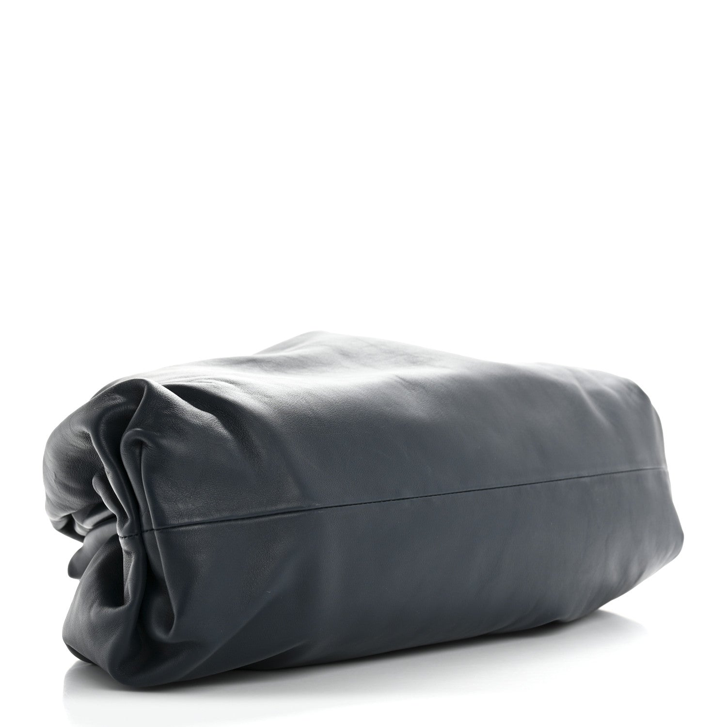 Smooth Butter Calf The Pouch Oversized Clutch Deep Blue