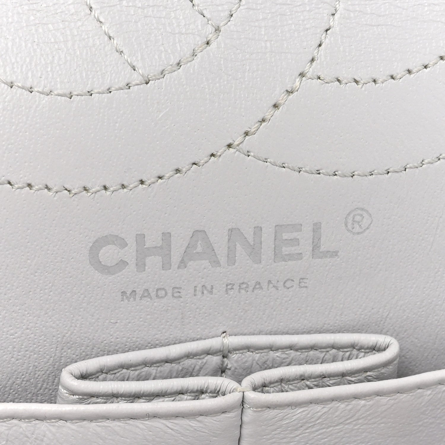 Aged Calfskin Quilted 2.55 Reissue 226 Flap White