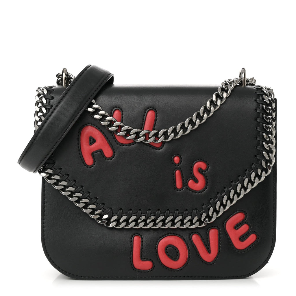 Eco Alter Nappa Falabella Box All Is Love Shoulder Bag Black