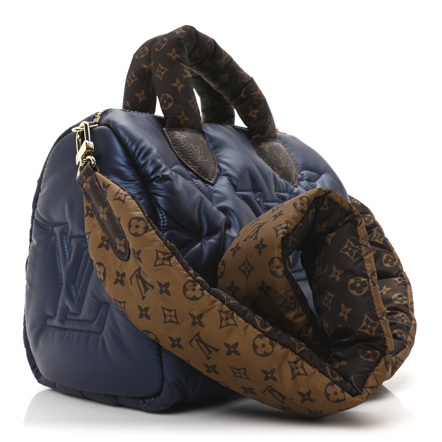 Econyl Mini Monogram Pillow Speedy Bandouliere 25 Navy