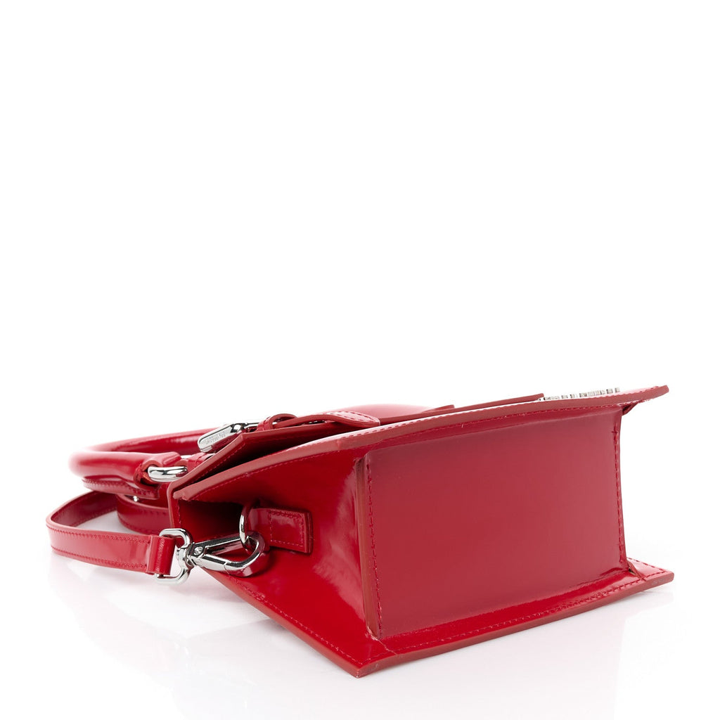 Glazed Calfskin Le Chiquito Boucle Moyen Red