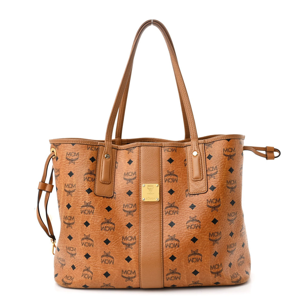 Visetos Medium Liz Reversible Shopper Tote Cognac