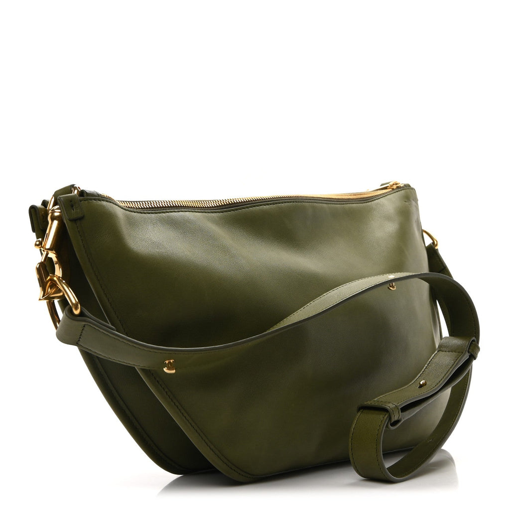 Calfskin Medium Shield Twin Bag Coal