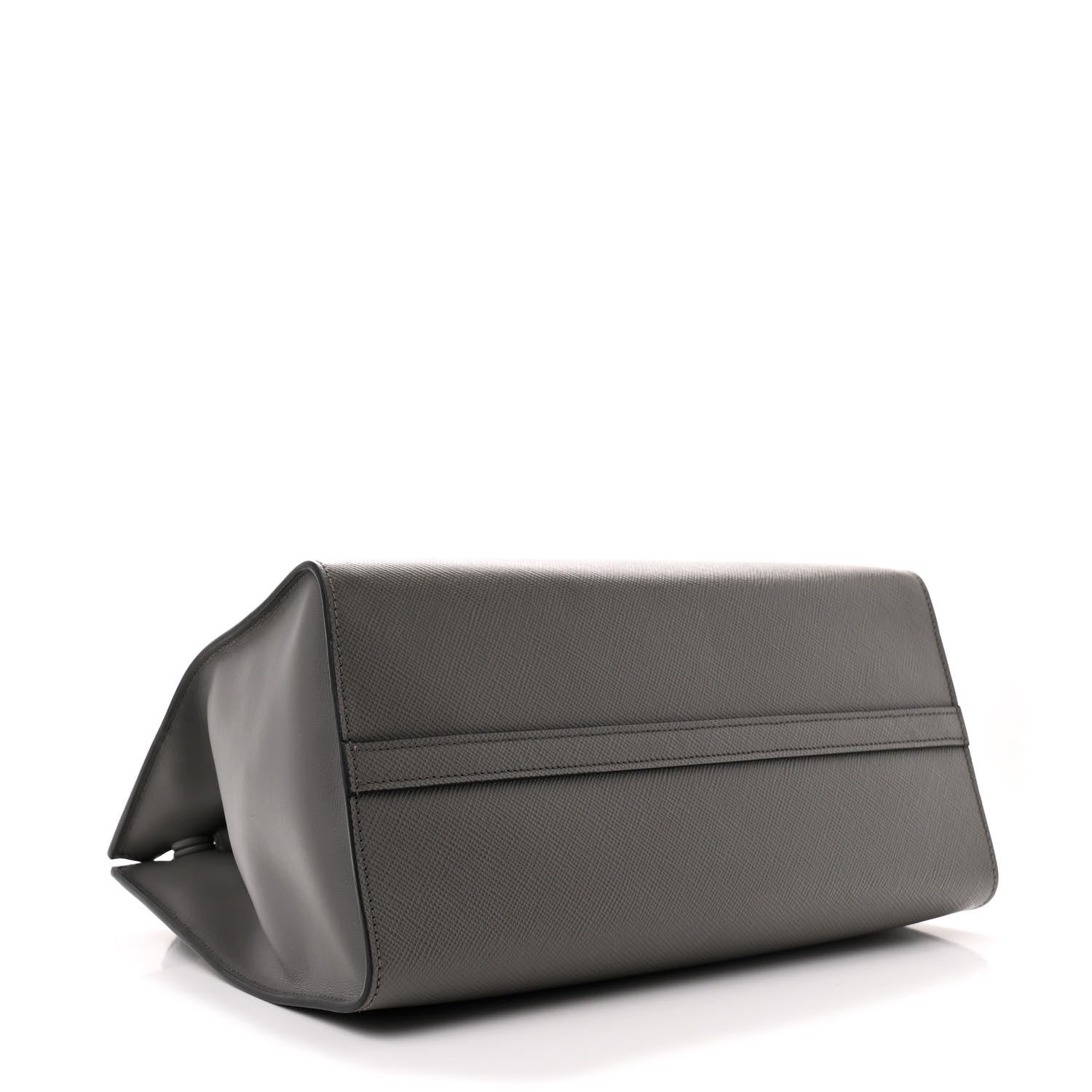 Saffiano Cuir Calfskin Medium Monochrome Top Handle Tote Ardesia